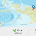 Gempa Tektonik Magnitudo 5,2 di Jayapura