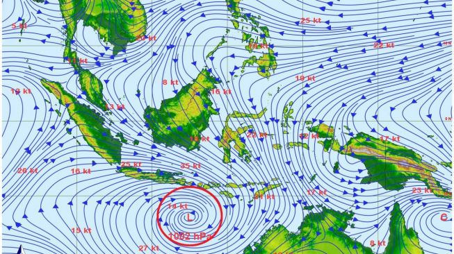 Waspada 27 Februari Bibit Siklon Tropis Terdeteksi, Potensi Gelombang Tinggi Wilayah Selatan Jawa
