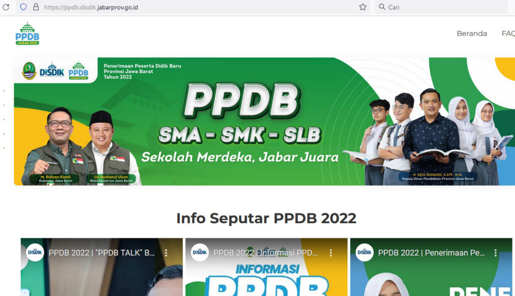 Cek Pengumuman PPDB Jabar di Link Pengumuman PPDB Jabar 2022 Tahap 1